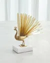 Global Views Persian Bird Sculpture In Gold