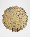 Global Views Petaled Pedestal Plate In Natural