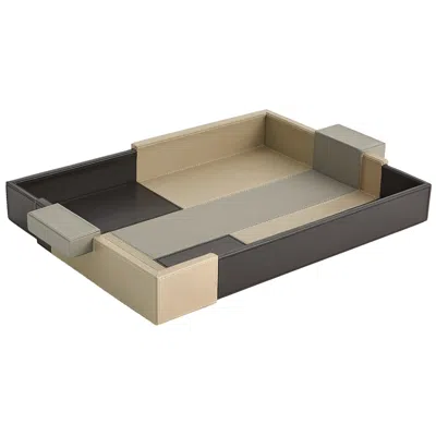 Global Views Piet Tri-color Tray-shadow-lg In Multi