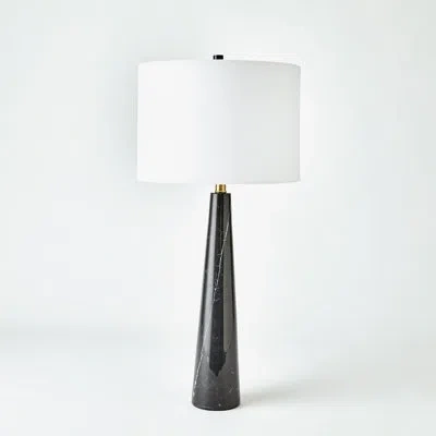 Global Views Pinnacle Marble Lamp-black