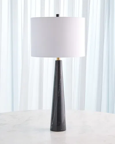 Global Views Pinnacle Marble Table Lamp In Black