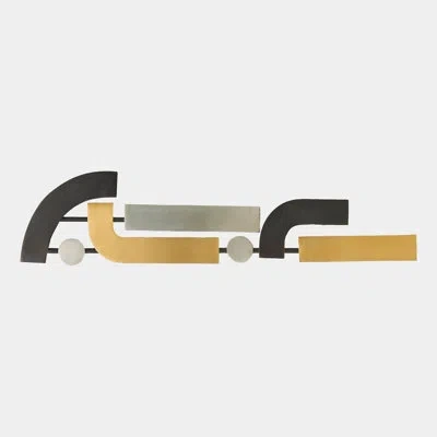 Global Views Plaines Wall Mobile-mixed Metals In Black;silver;gold