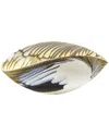 Global Views Pleated Bowl In White