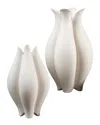 Global Views Pond Vase In White
