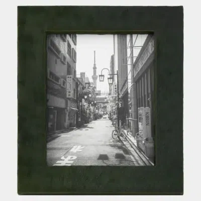 Global Views Posh Picture Frame-8x10-green Hair-on-hide 13"h X 11"w X 1"d Picture Frame