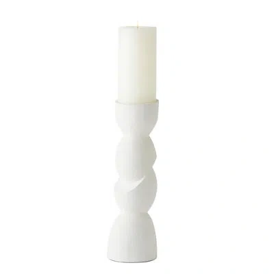 Global Views Pradier Candle Holder-white-lg