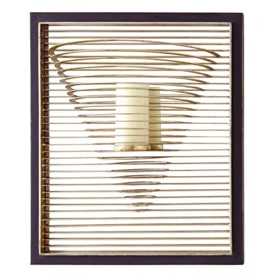 Global Views Pyramid Candle Sconce In Gold,brown