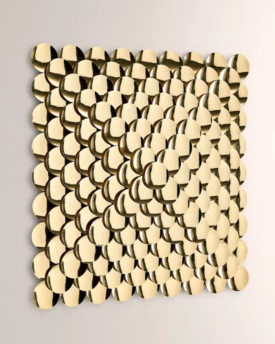 Global Views Pyramid Wall Decor - Brass