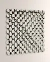 Global Views Pyramid Wall Decor - Nickel In Nickel