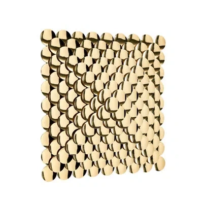 Global Views Pyramid Wall Decor In Shiny Brass