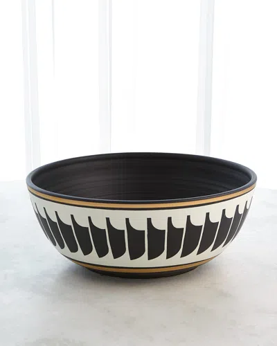 Global Views Quill Bowl In Black
