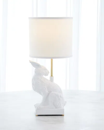 Global Views Rabbit 23" Table Lamp In White