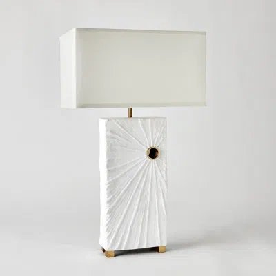 Global Views Radiance Lamp In Matte White