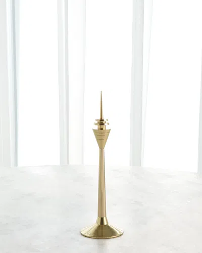 Global Views Radio Tower Sculpture - 15.3" In Gold