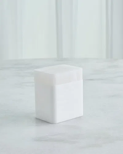 Global Views Raggio Canister - 4.8"t In White