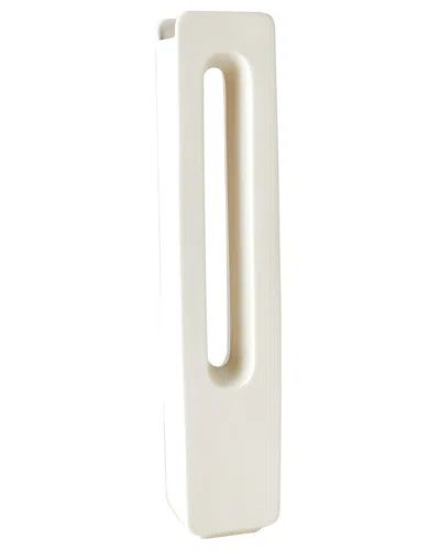Global Views Rectangle Vase In White