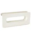 Global Views Rectangle Vase In White