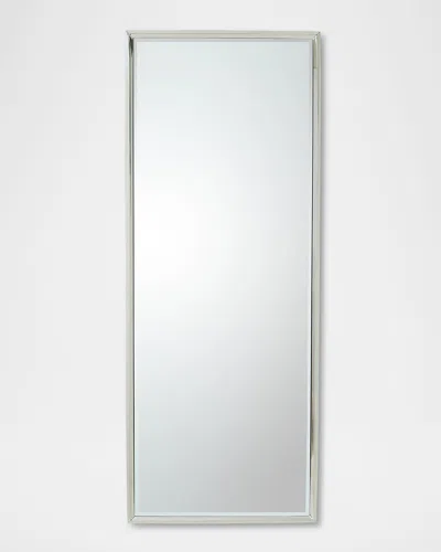 Global Views Reeves 80" Floor Mirror In Silver