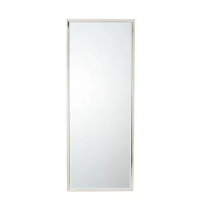 Global Views Reeves Metal Rectangle Mirror In Stainless Steel