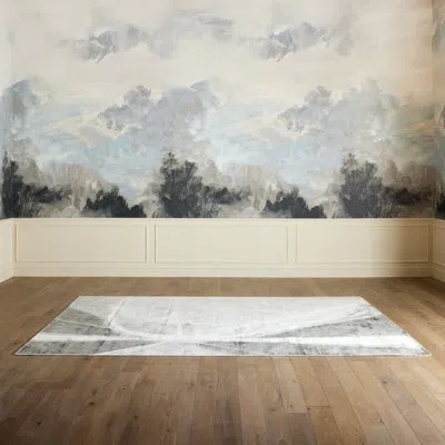 Global Views Refraction Rug-8' X 10' In Black;white;gray