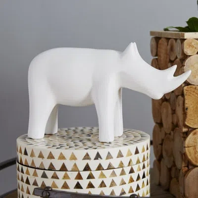 Global Views Rhino-matte White