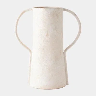 Global Views Rhone Vase-natural 19"h X 9"w X 16"d Vase In White