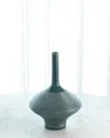 Global Views Ridged Bottle - 19.3" In Blue