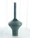 Global Views Ridged Bottle - 33.5" In Blue