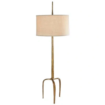 Global Views Riley Floor Lamp-gold Leaf