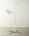 Global Views Rimini Floor Lamp In Nickel