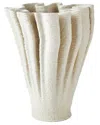 Global Views Ripple Printed Vase In Neutral