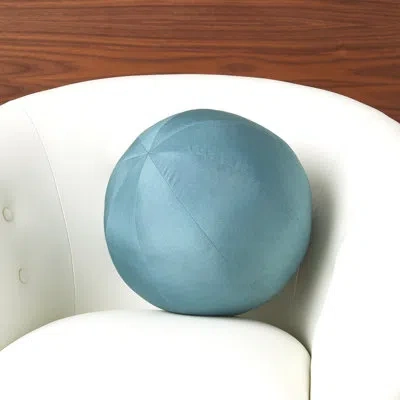 Global Views Ronde Pillow-dusty In Blue