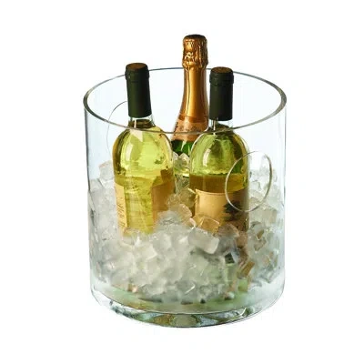Global Views Round Ice Wine Chillers In Clear