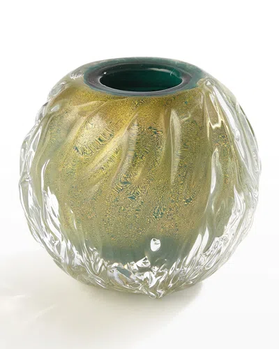 Global Views Round Swirl Vase - 5" In Multi
