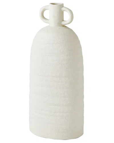 Global Views Sahara Vase In White