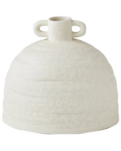 Global Views Sahara Vase In White