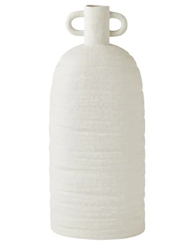 Global Views Sahara Vase In White