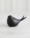 Global Views Sated Matte Black Bird Figure In Black