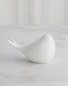Global Views Sated Matte White Bird Figure In White