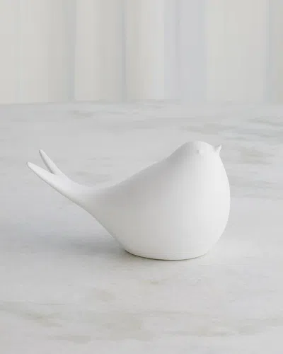 Global Views Sated Matte White Bird Figure