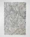 Global Views Searchlight Hand-tufted Rug In Black, Ivory