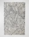Global Views Searchlight Hand-tufted Rug In Black, Ivory