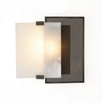 Global Views Selene Solid Flush Mounted Sconce In Bronze