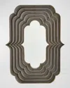 Global Views Sequential Antiqued Large Mirror - 60" In Antique Silver