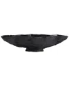 Global Views Serpentine Lime Bowl In Black