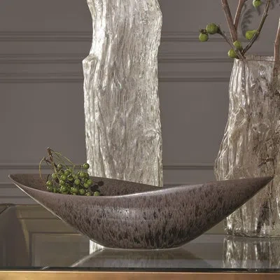 Global Views Sexy Bowl-bronze Reactive In Brown