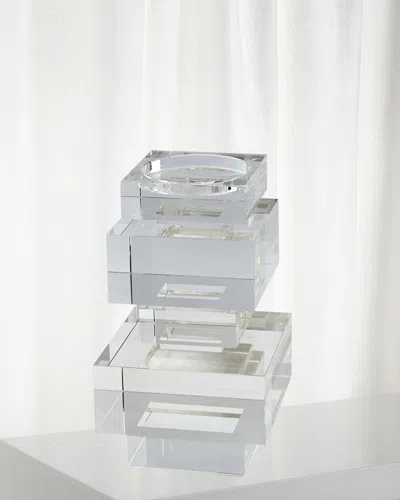 Global Views Short Brilliant Pillar Candle Holder
