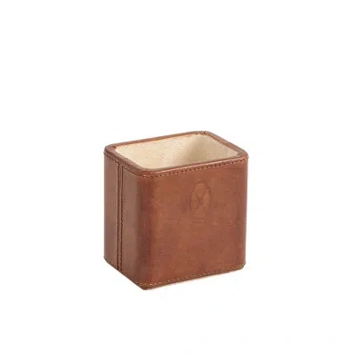 Global Views Signature Tobacco Pencil Cup In Brown
