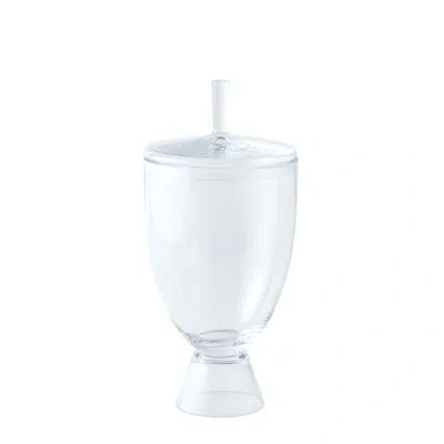 Global Views Simple Jar-sm In White