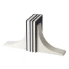 Global Views Sleek Bookend-white In White
